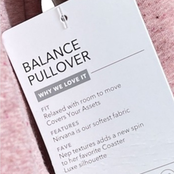 ATHLETA Balance Pullover Size M, speckled pink - Picture 4 of 10